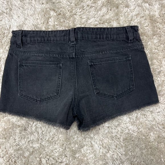 ASOS black denim shorts size 6 - Picture 3 of 3